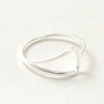 Extra Fine Silver Ring / Isosceles Triangle,Silver, swatch