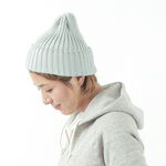 Cotton Knitted Cap,Grey, swatch