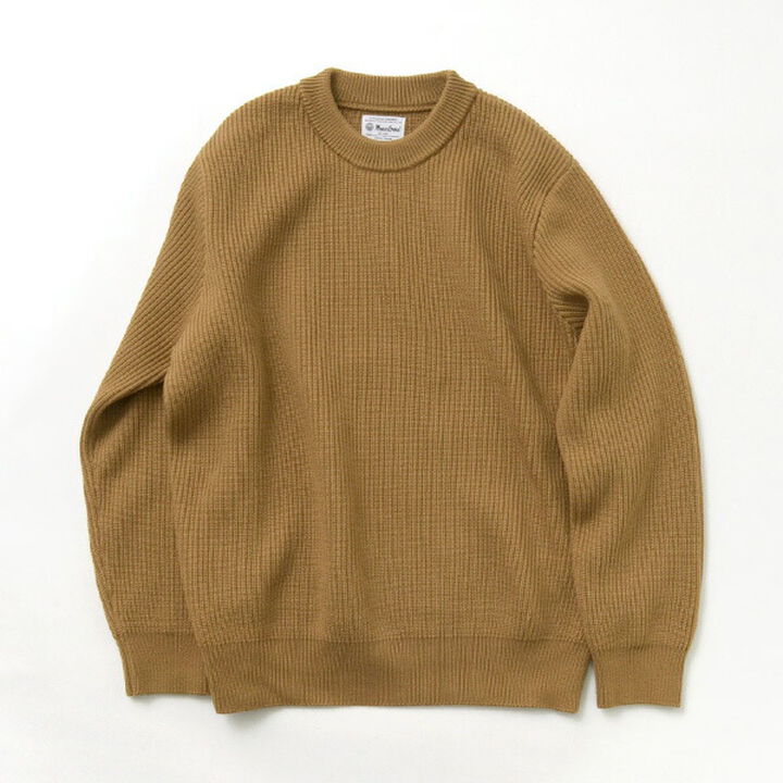 Extra Fine Wool Ribbed Knit Pullover