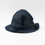 Indigo Stashiko-style Bucket Hat,Blue, swatch