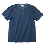 BR-8146 Knitted Henley Neck Short Sleeve Crew Neck T-Shirt,Navy, swatch