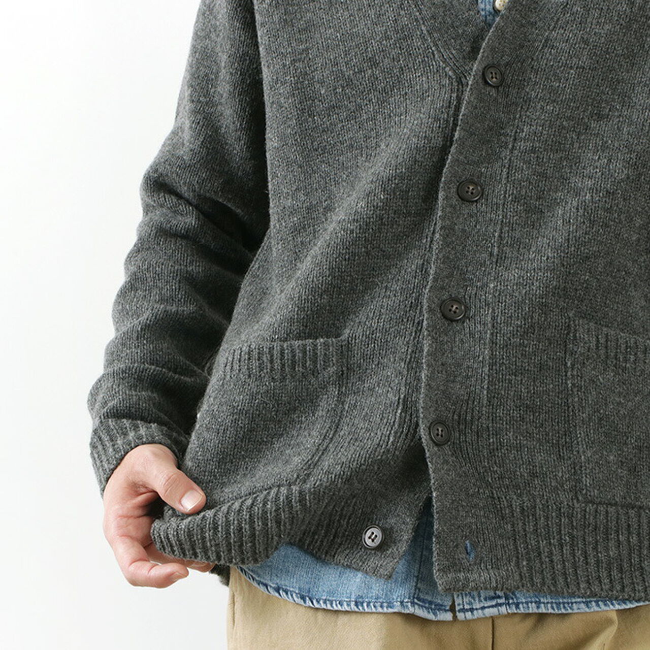 Landnoah British Wool Cardigan,, large image number 7