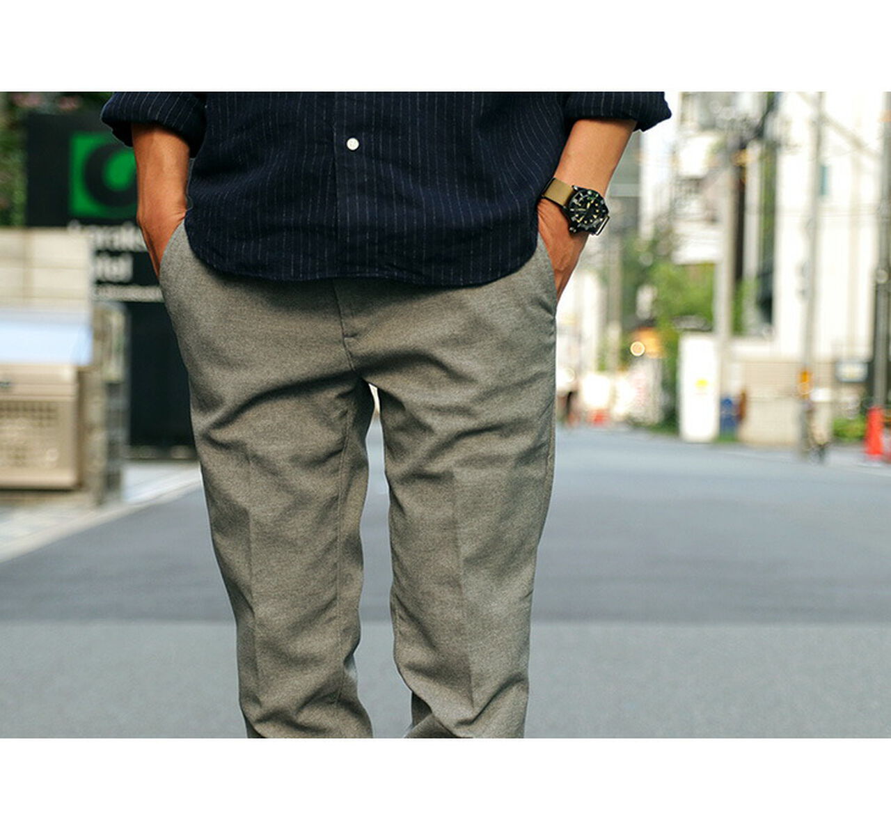 Officer Tapered Full Flanser Trousers,, large image number 2