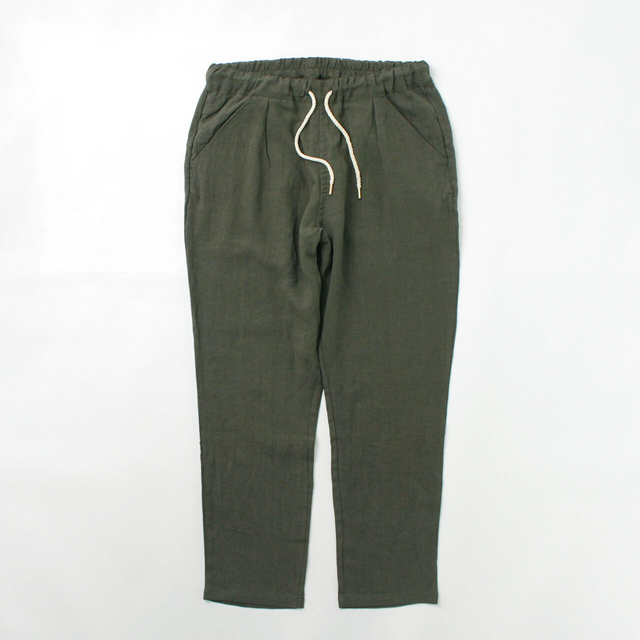 French Linen Tucked Pants,, large image number 3