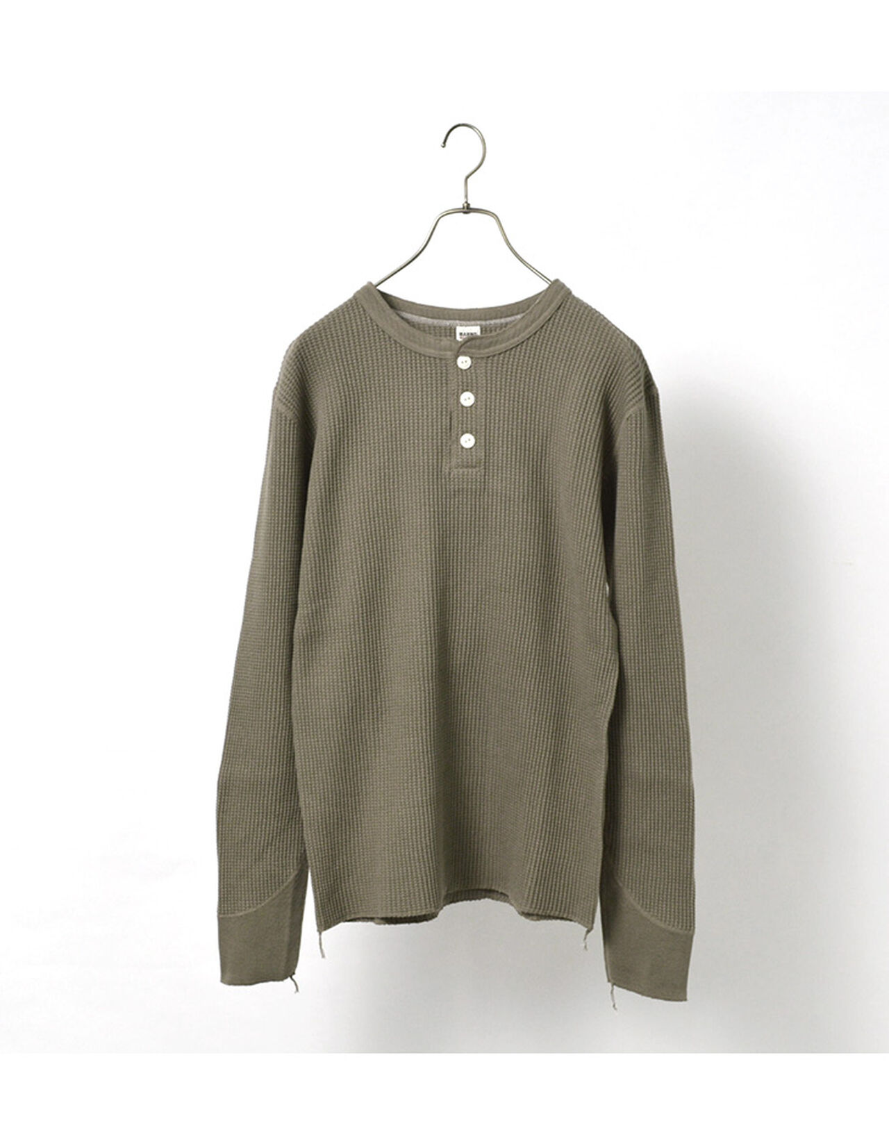 BR-3051 Big Waffle Henley Neck Long Sleeve Thermal / T-Shirt,, large image number 2