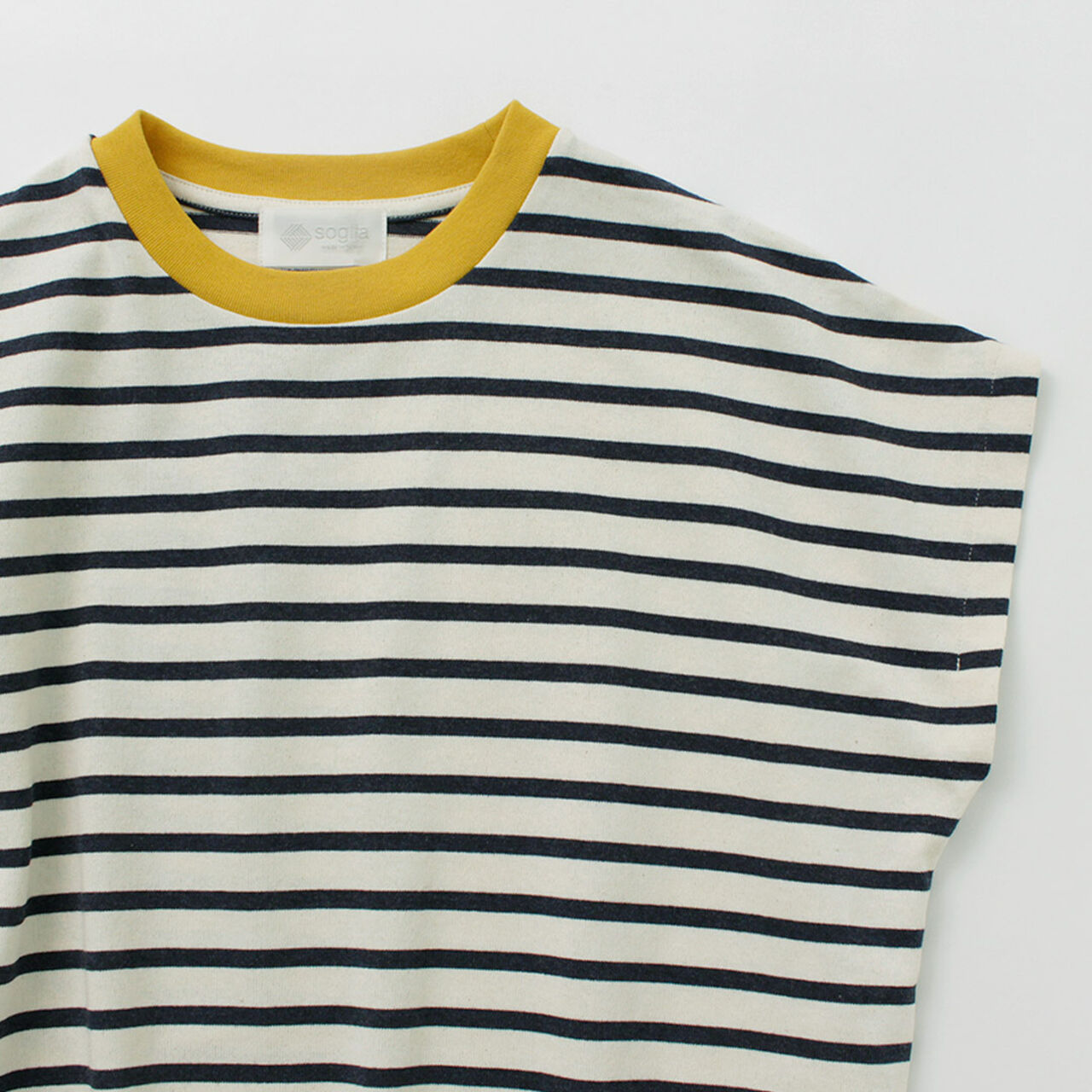 Open End French Sleeve T-Shirt Striped,, large image number 8