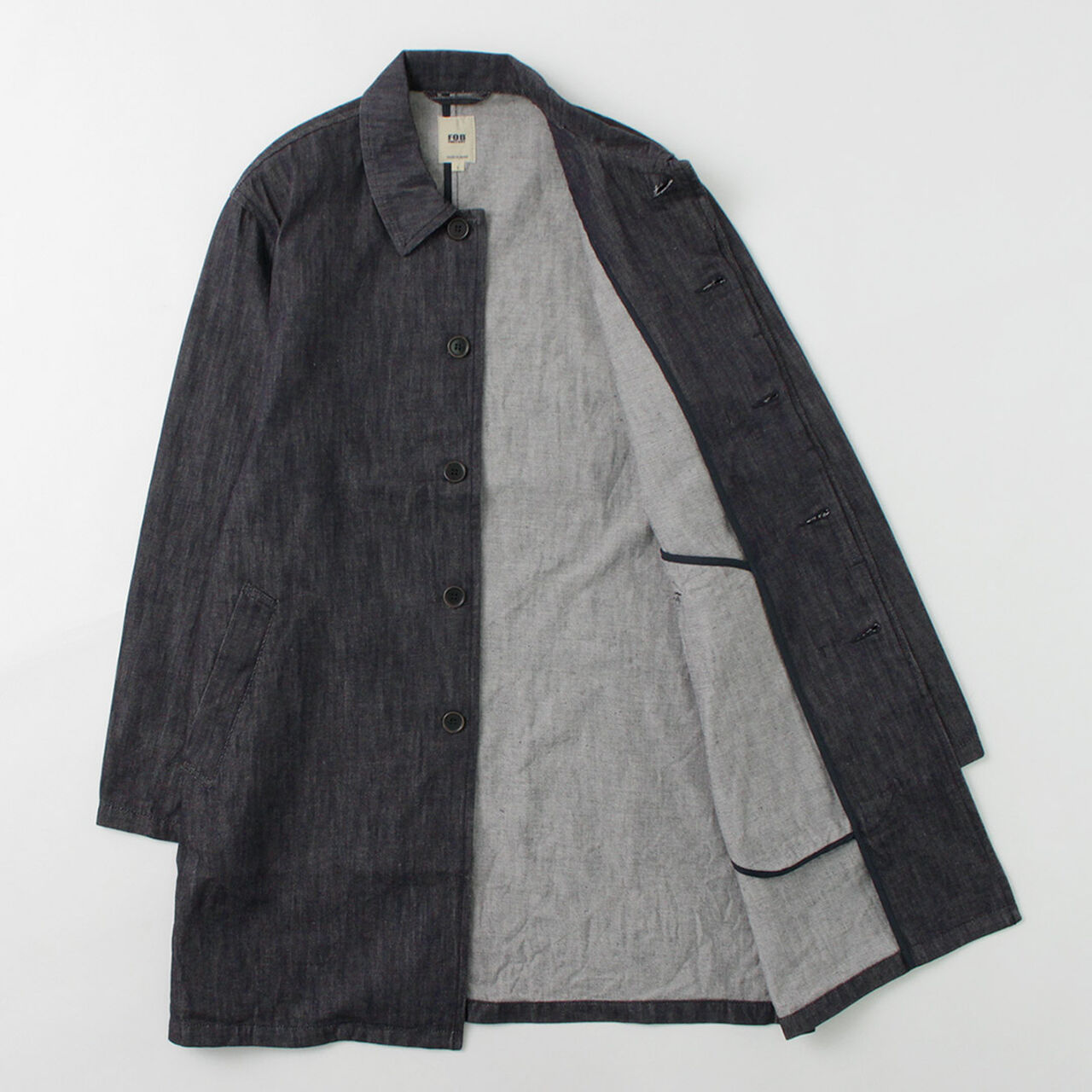 F2437 Denim bask coat,, large image number 6