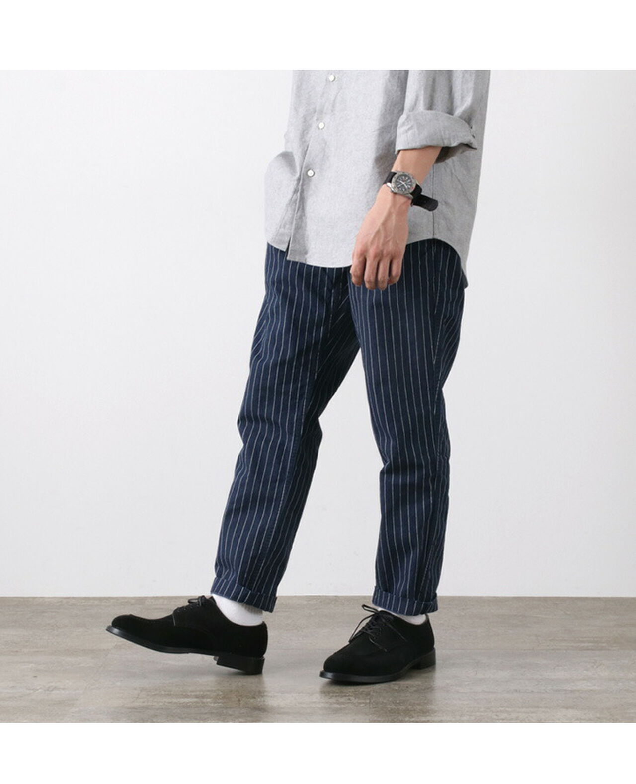 Wide Tapered Chino Stripe,, large image number 5