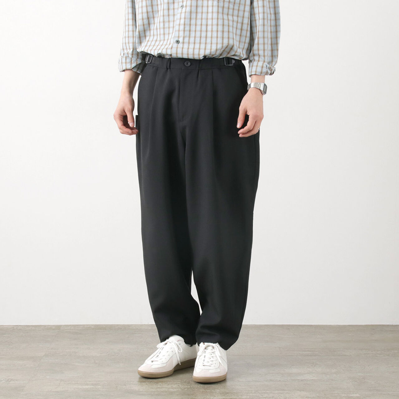 Lightweight balloon cropped pants,, large image number 9