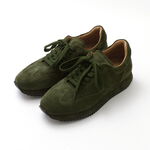 SUEDE LEATHER SNEAKERS,Khaki, swatch