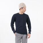ORSO Waffle Thermal Medium Weight Long Sleeve,Navy, swatch