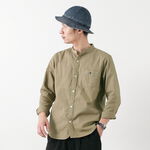 BR-7749R / Ox Band Collar Shirt / Long-Sleeved,Beige, swatch