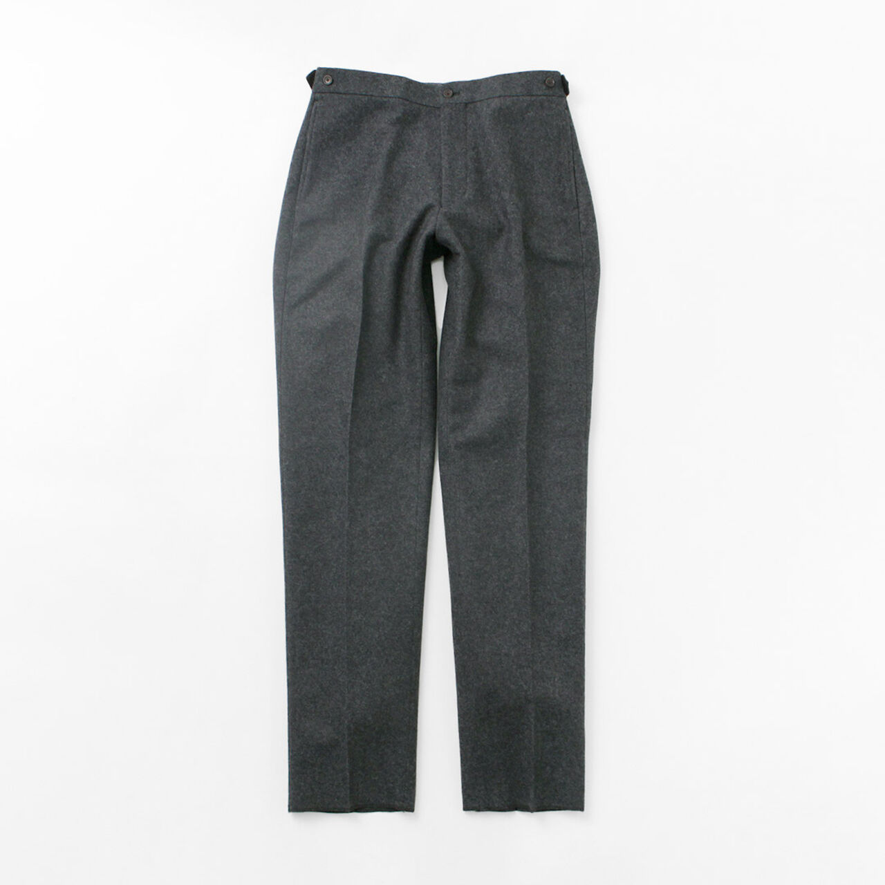 Wool Melton Tapered Trousers,, large image number 3