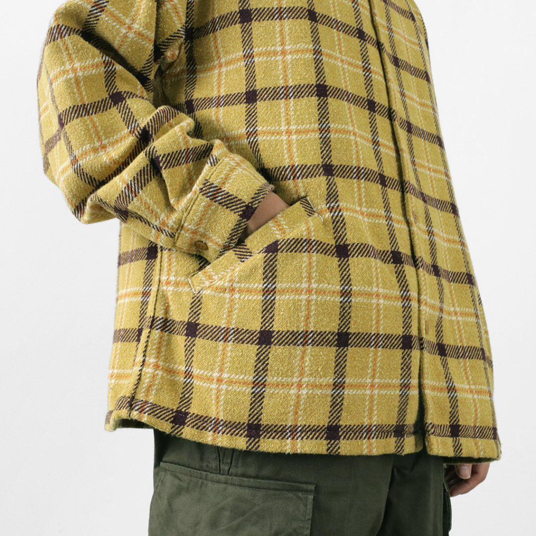 REMI RELIEF Jazz Check Wide SHIRT CPO Shirt Jacket