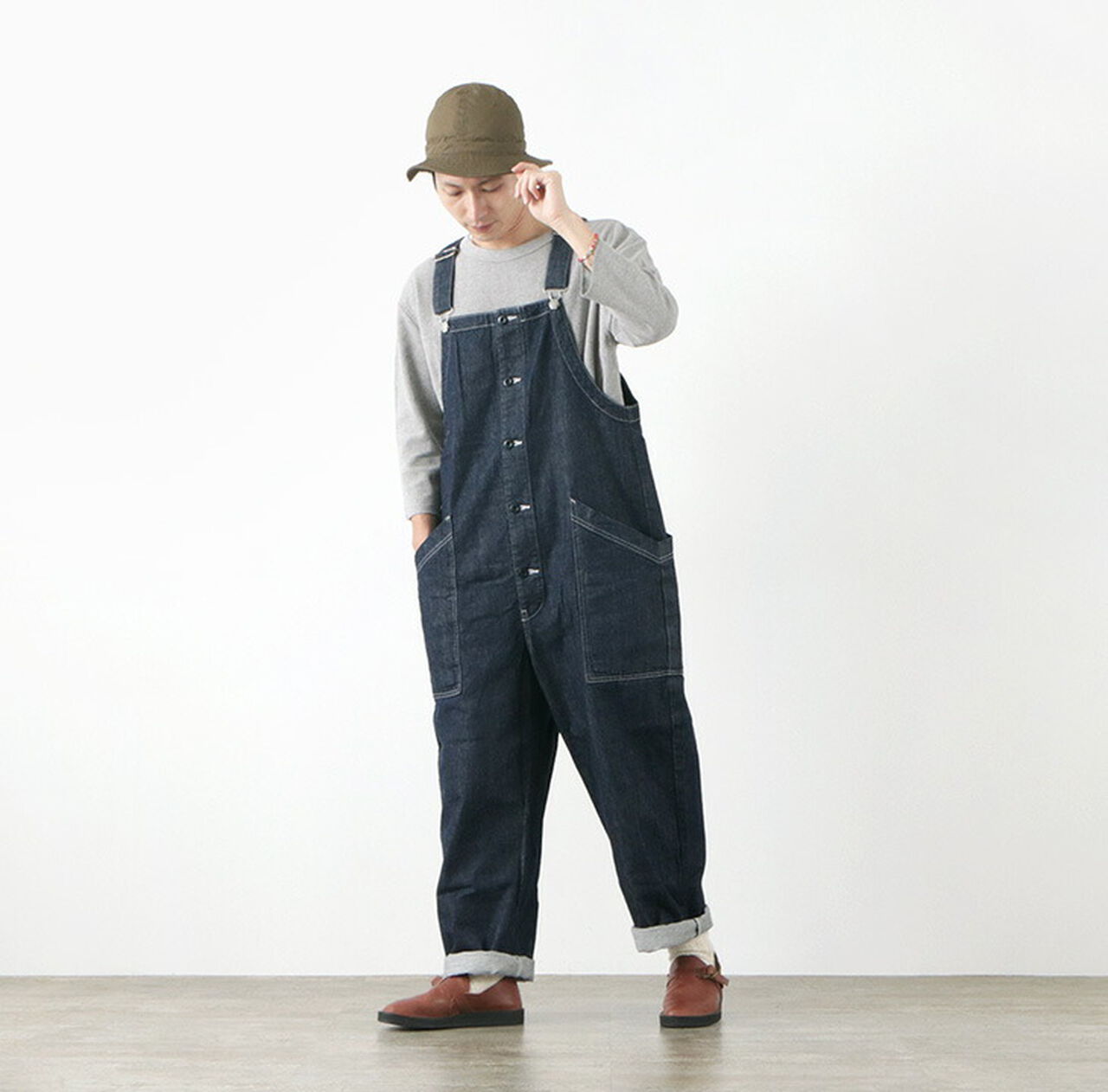 Overalls / 10oz Non-Faded Denim,, large image number 11