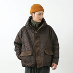 Waves Quilted Fishing Hoodie,Brown, swatch