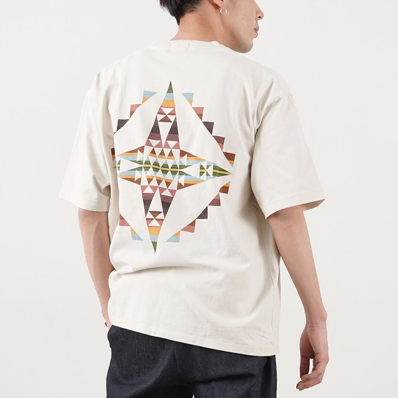 Back Print T-Shirt,TaupeFalconCove, large image number 0