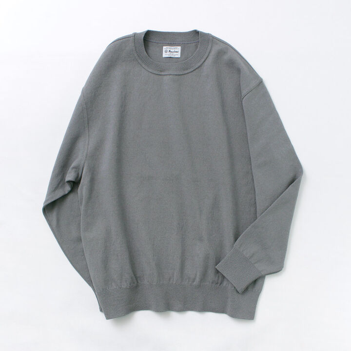 Wave cotton knit pullover