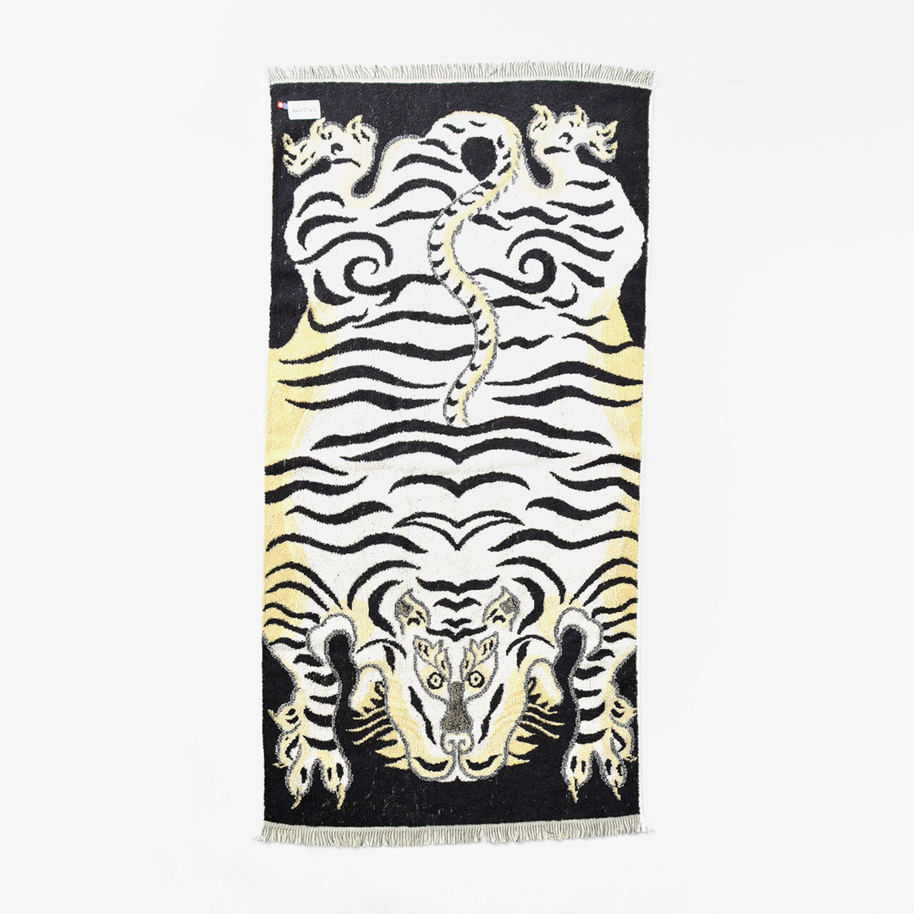 Tibetan Tiger blanket Towel,White, large image number 0