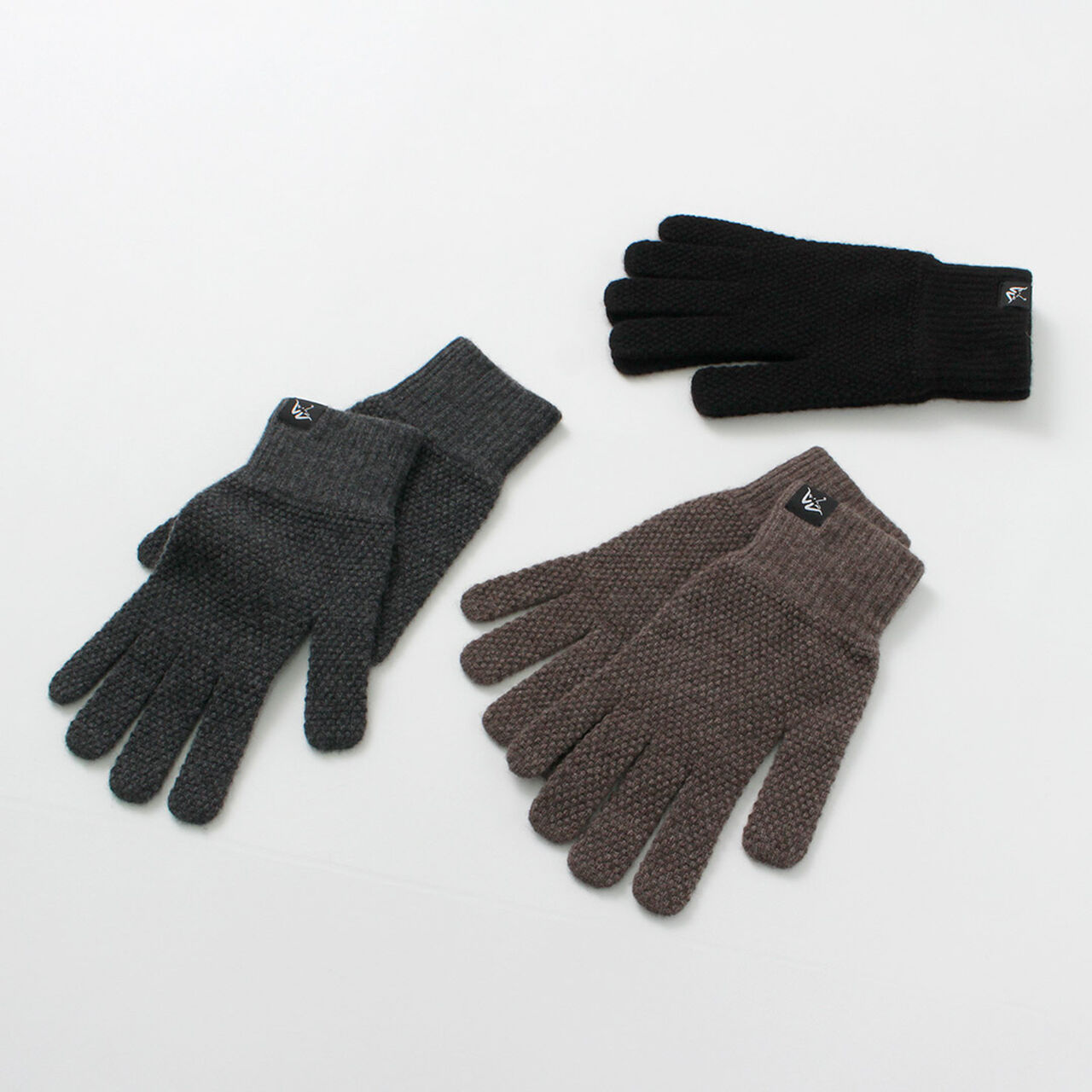 Special order Seedstitch cashmere gloves,, large image number 3