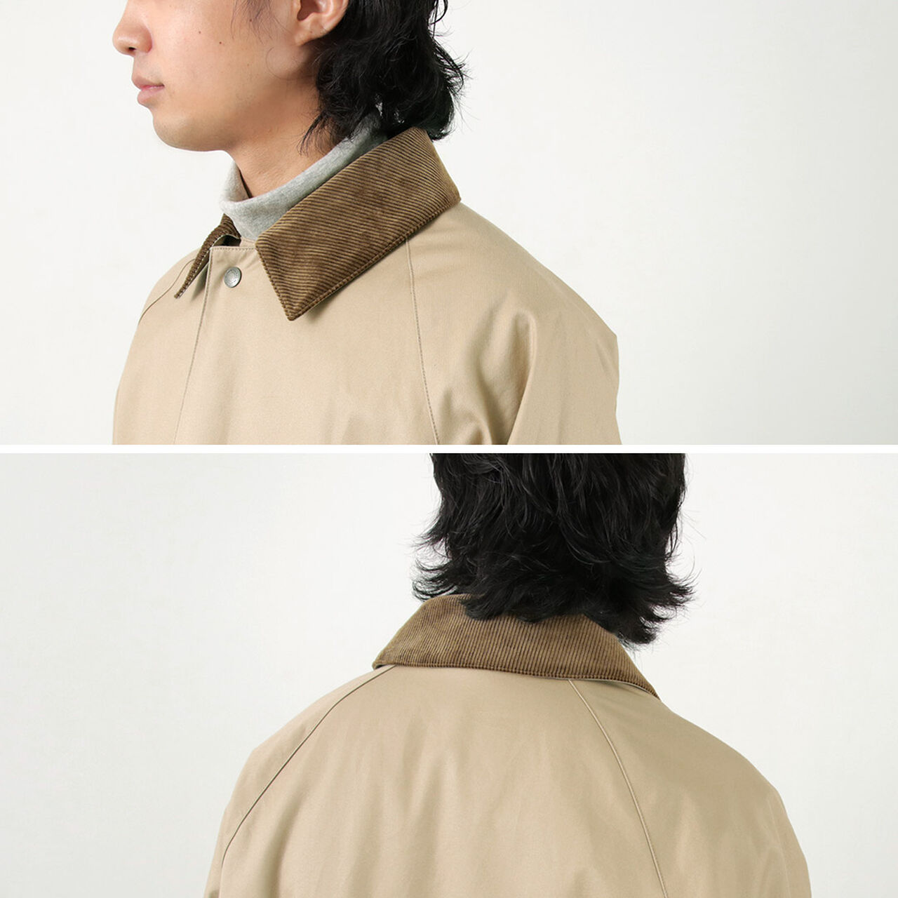 High Density Fabric Corduroy Collar Coat,, large image number 8