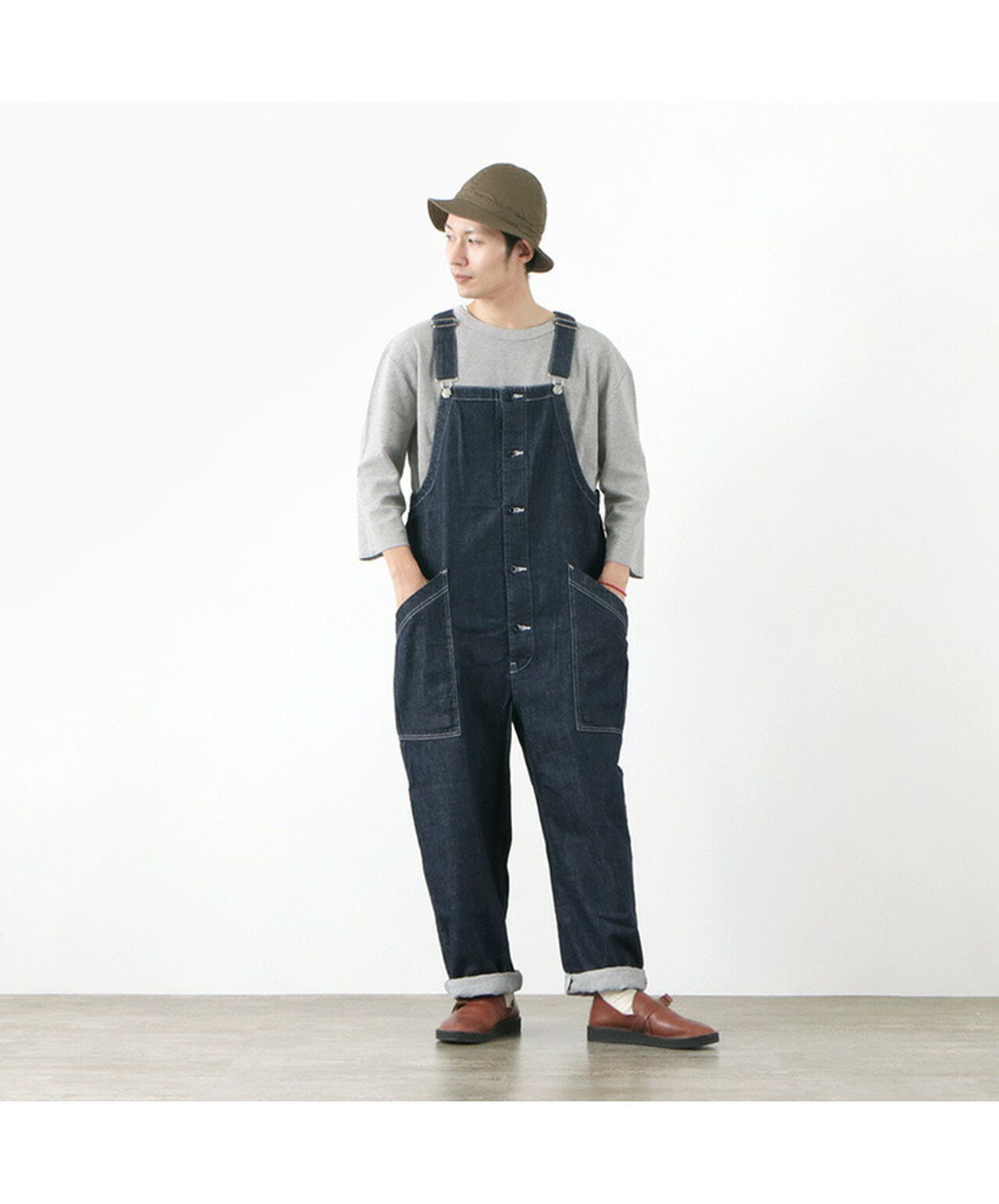 Overalls / 10oz Non-Faded Denim,, large image number 3