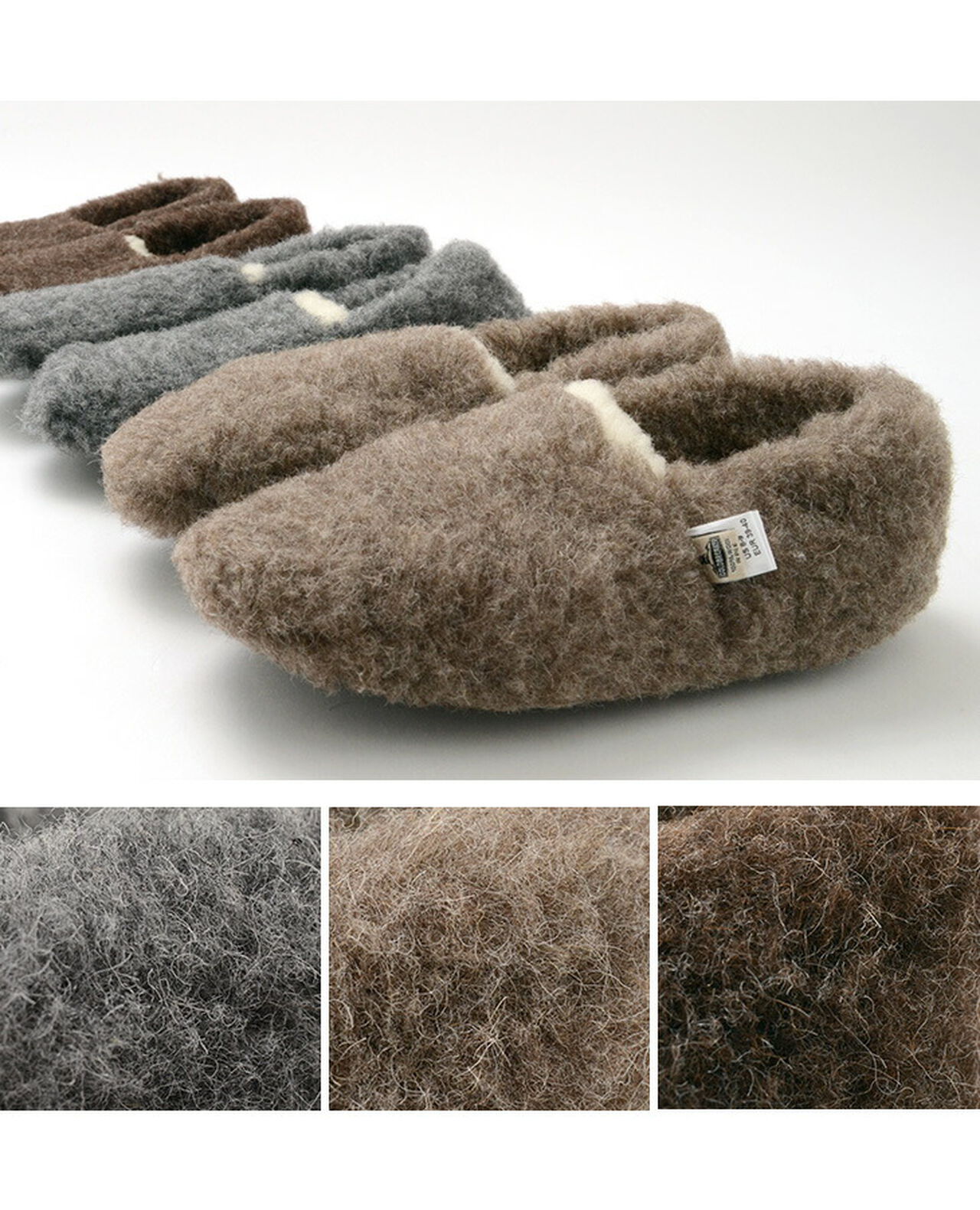 Boa Wool Shorty Slippers,, large image number 6