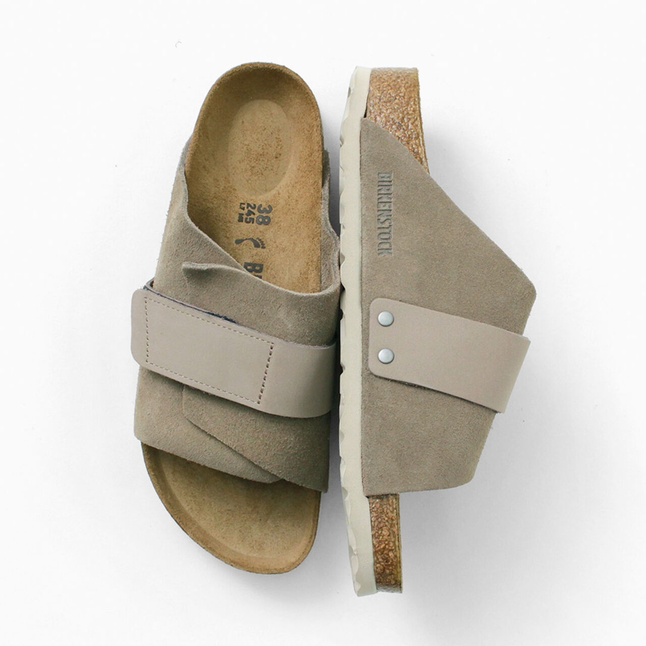 Kyoto Sandals Nubuck Leather Suede,, large image number 3