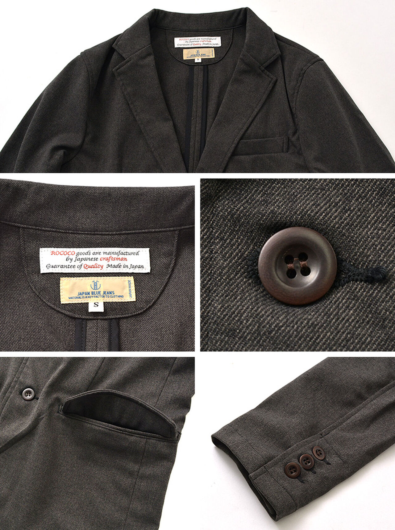 Full flannel serge tailored jacket,, large image number 12