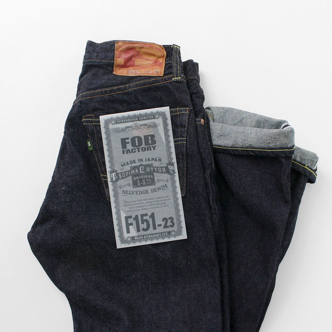F151-23 5P selvage jeans,, large image number 4