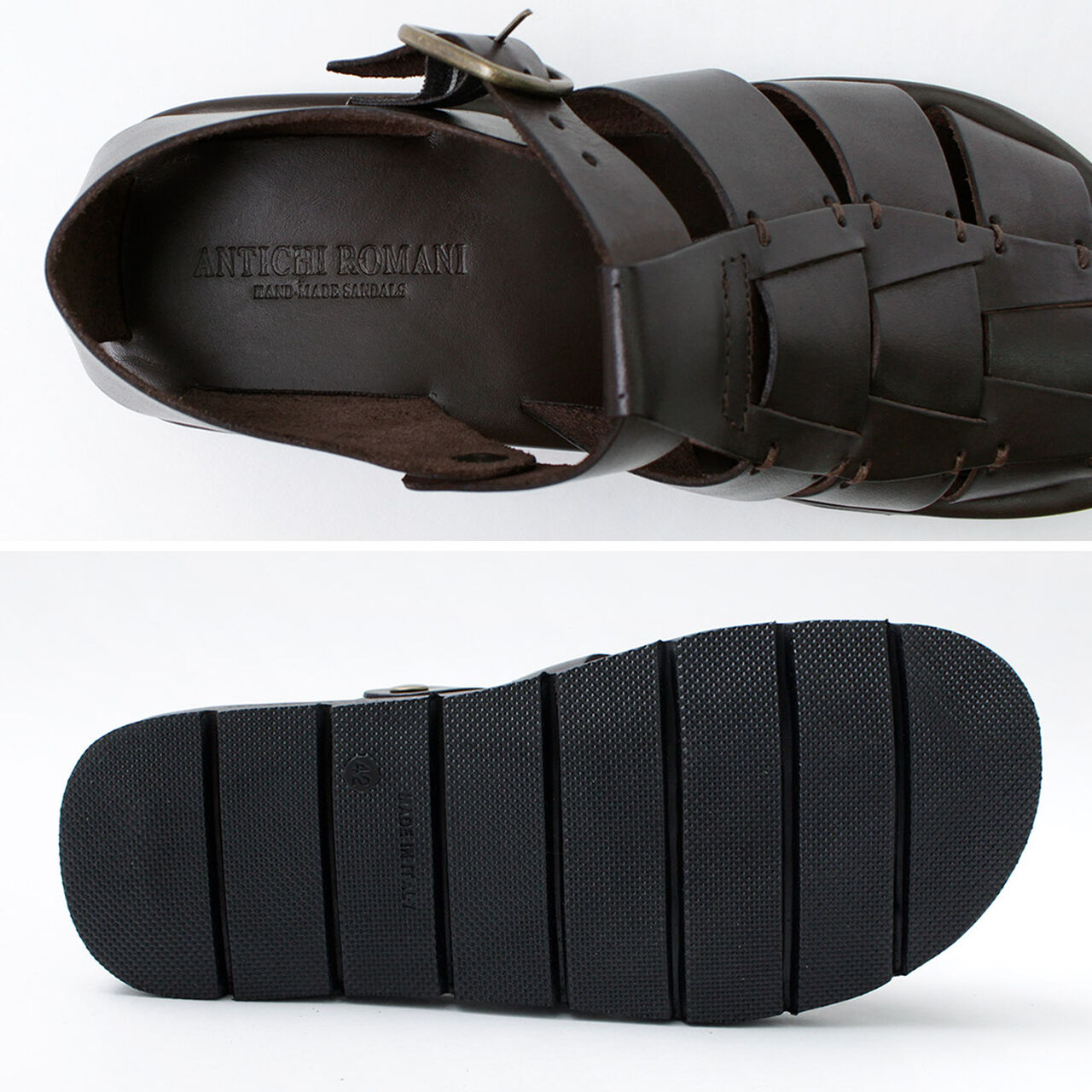 Leather Gurkha sandals,, large image number 8