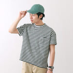 Striped pocket crew loose-fit T-shirt,Multi, swatch