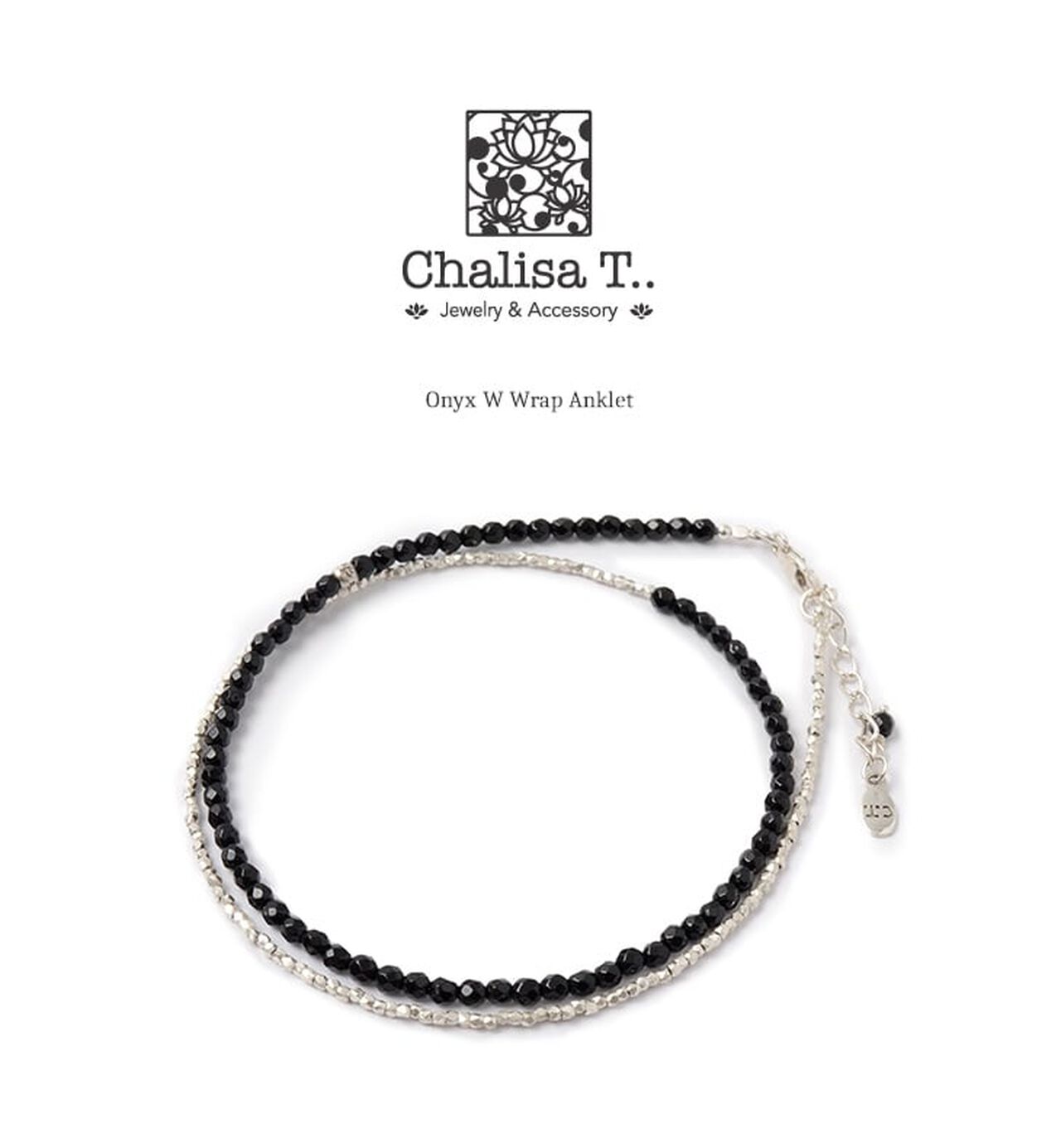 Onyx W-Wrap Anklet,, large image number 1