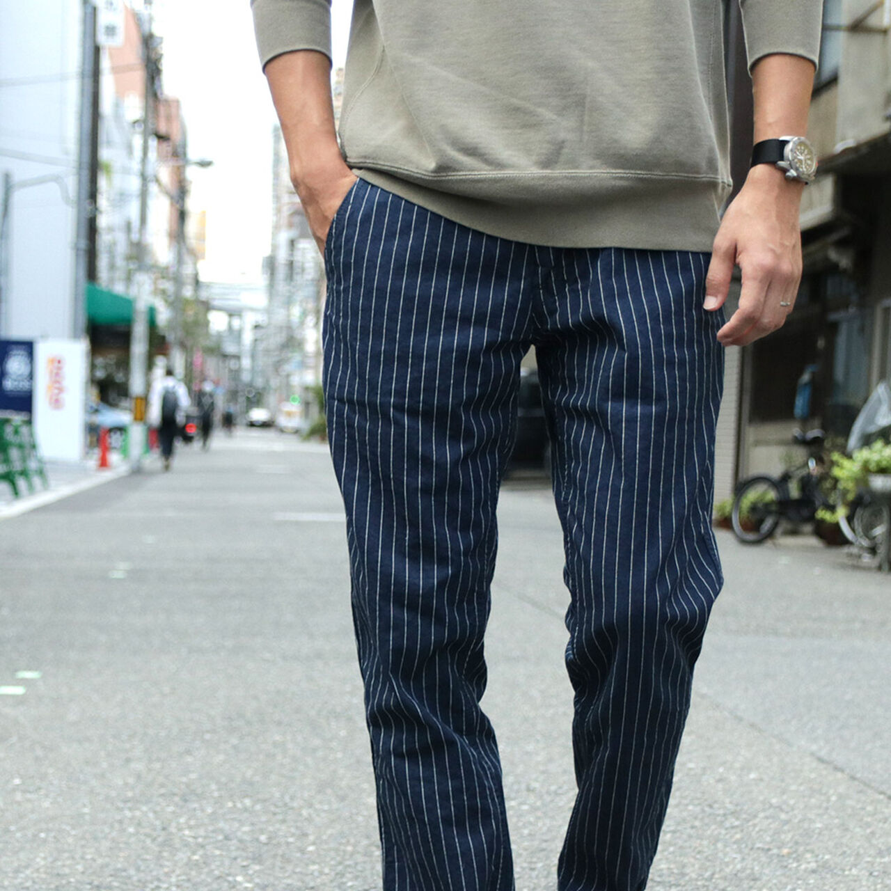 RJB1620 Special order Wide tapered chino stripe,, large image number 4