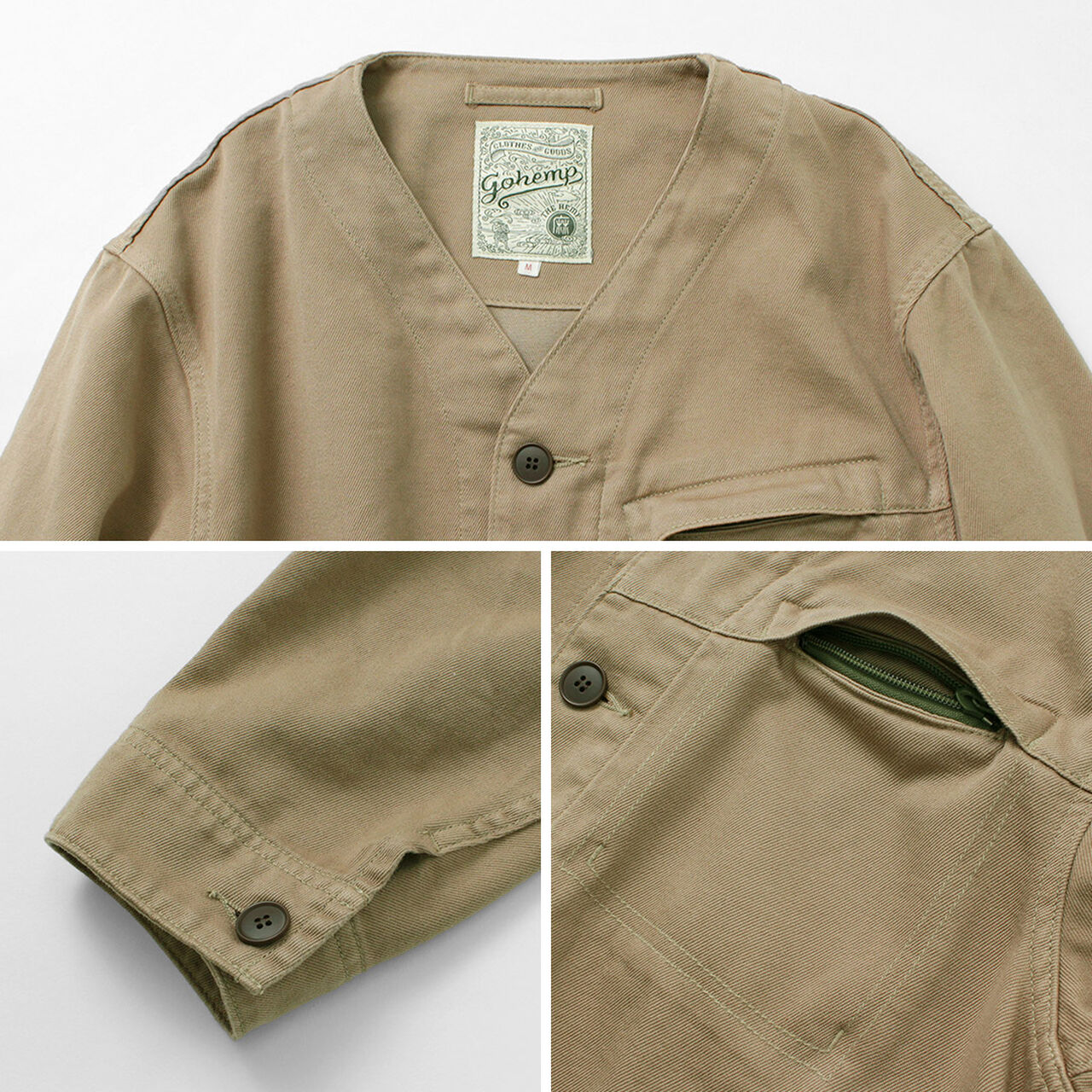 Green Lodge Jacket Hemp Cotton Recycled Polyester Cloth,, large image number 13
