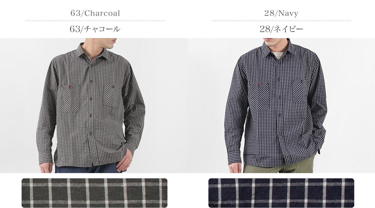 F3489 GRAPH CHECK WORK SHIRT,, large image number 2