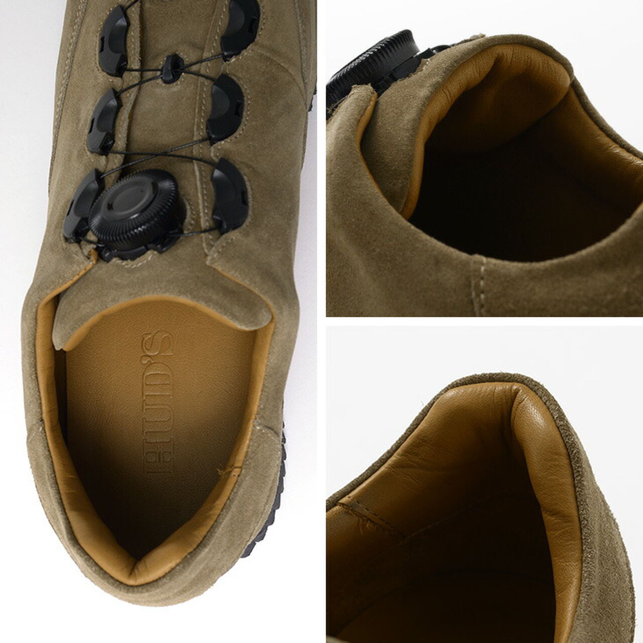 Dial Lock Suede Leather Sneakers,, large image number 7