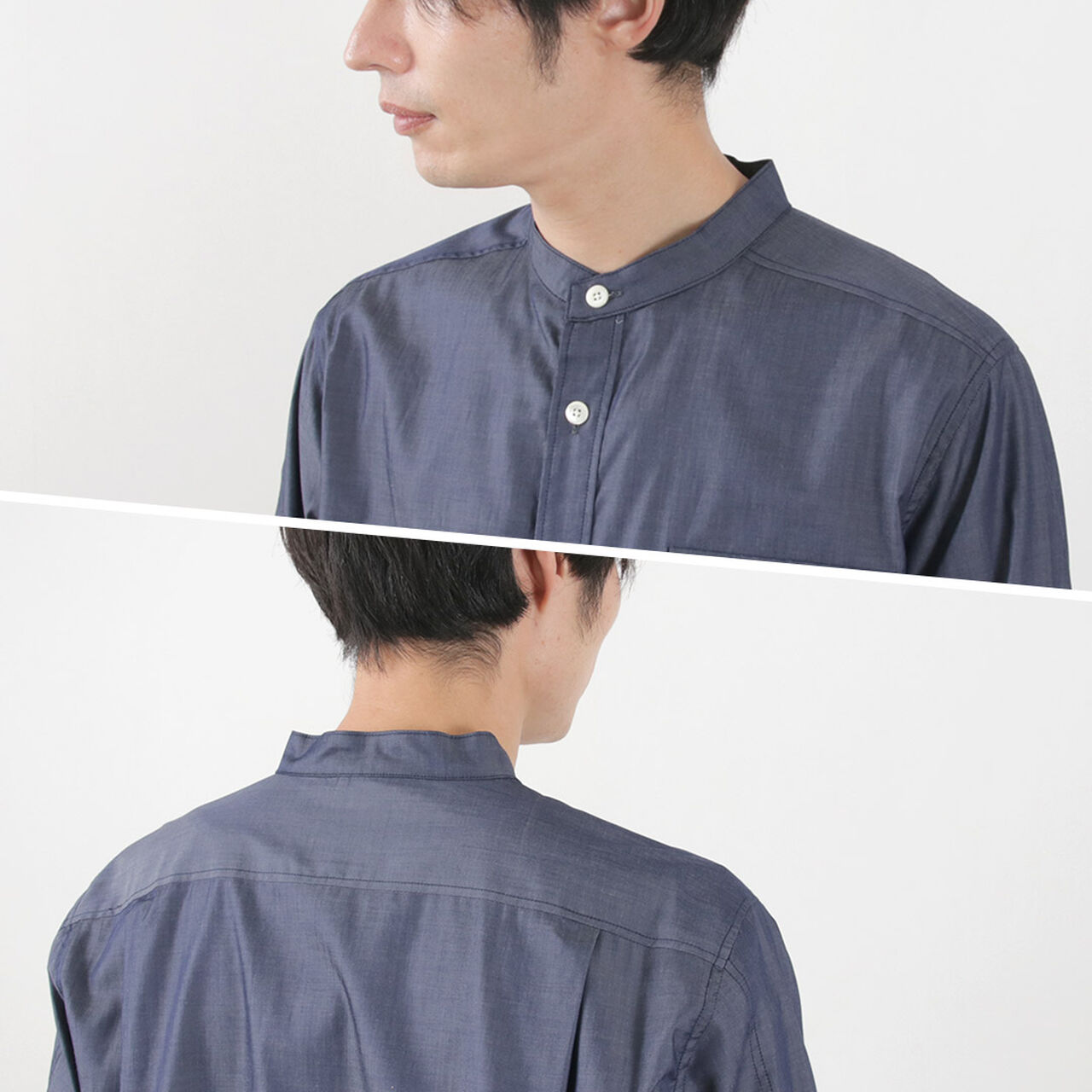 200 twin yarn chambray twill CPO shirt,, large image number 8