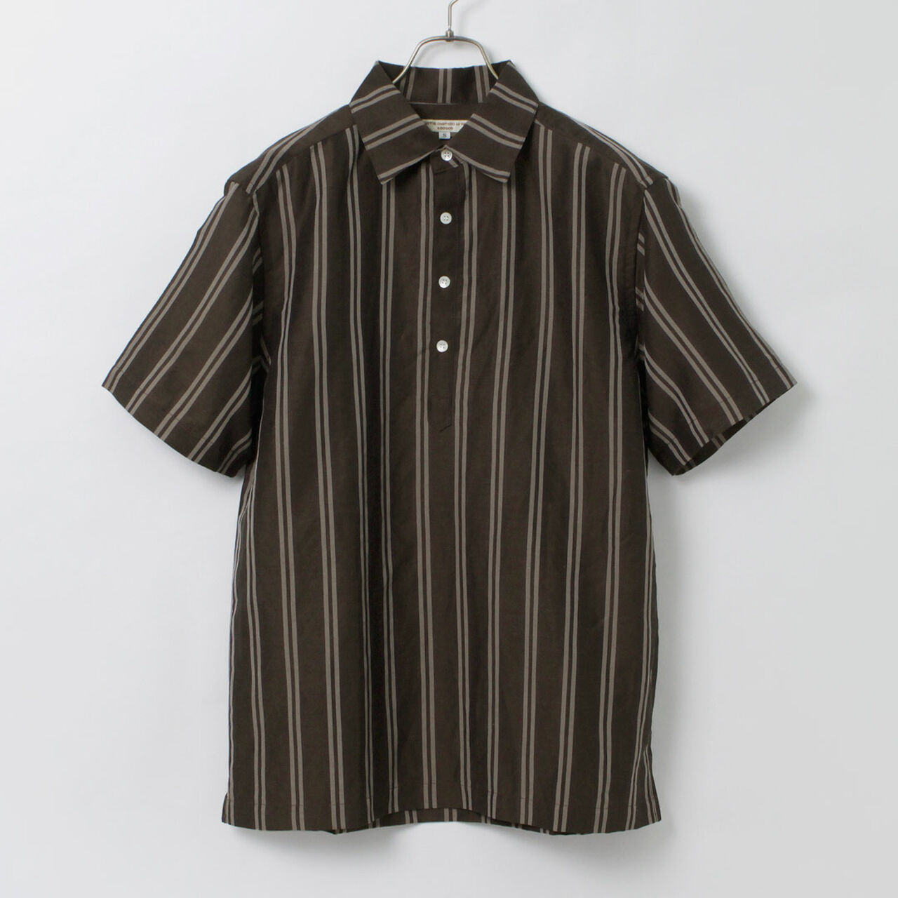 Cupro linen woven poloshirt,, large image number 0