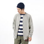 Inverse Weave Snap Button Crewneck Sweatshirt,Grey, swatch