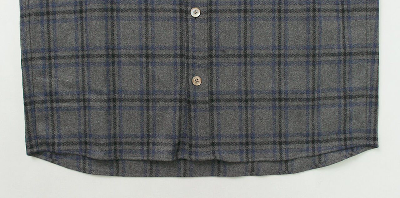 Craft Wool Check CPO Button Down Shirt,, large image number 13