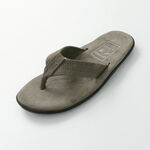 Leather sandal,Charcoal, swatch