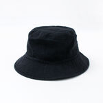 Bespoke Vintage Herringbone Bucket Hat,Black, swatch