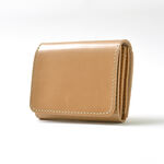 Cordovan compact wallet,Beige, swatch