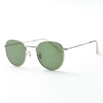 Hello Metal Frame Sunglasses,Green, swatch