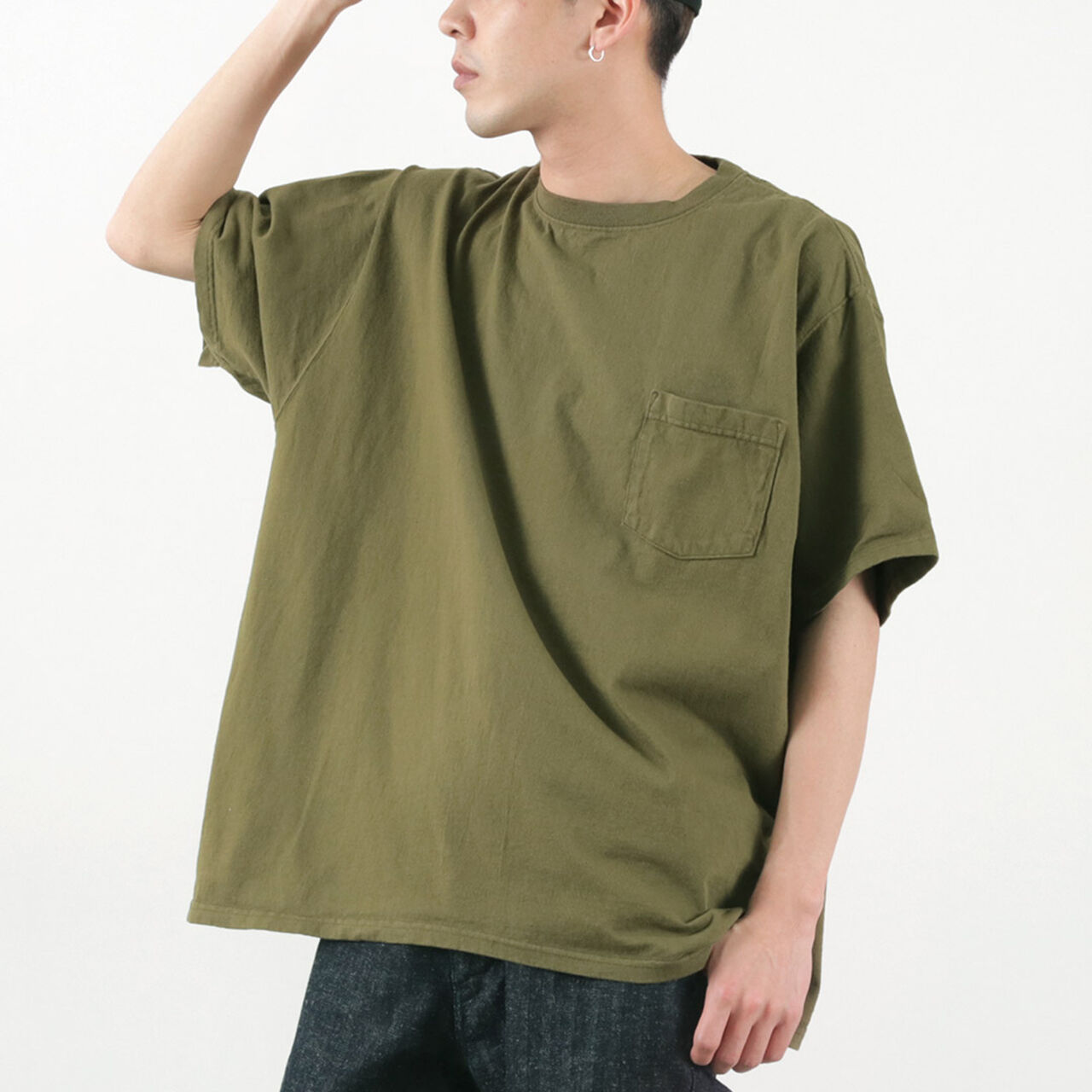 Short Sleeve Pocket Big T-Shirt,, large image number 8