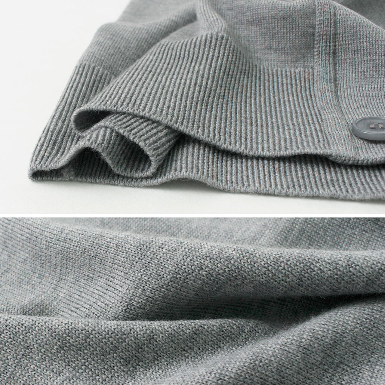Merino Wool 24 Gauge V-Neck Knit Cardigan,, large image number 7