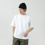 Loose short-sleeved T-shirt,White, swatch