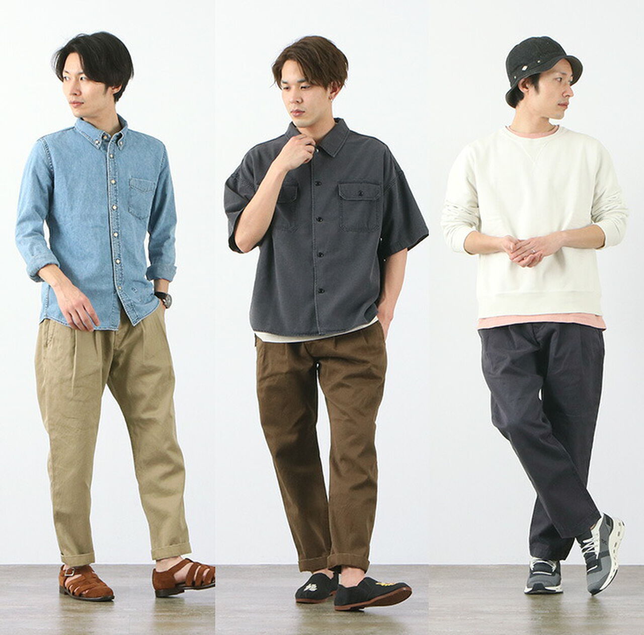 Chino 2-tuck pants,, large image number 11
