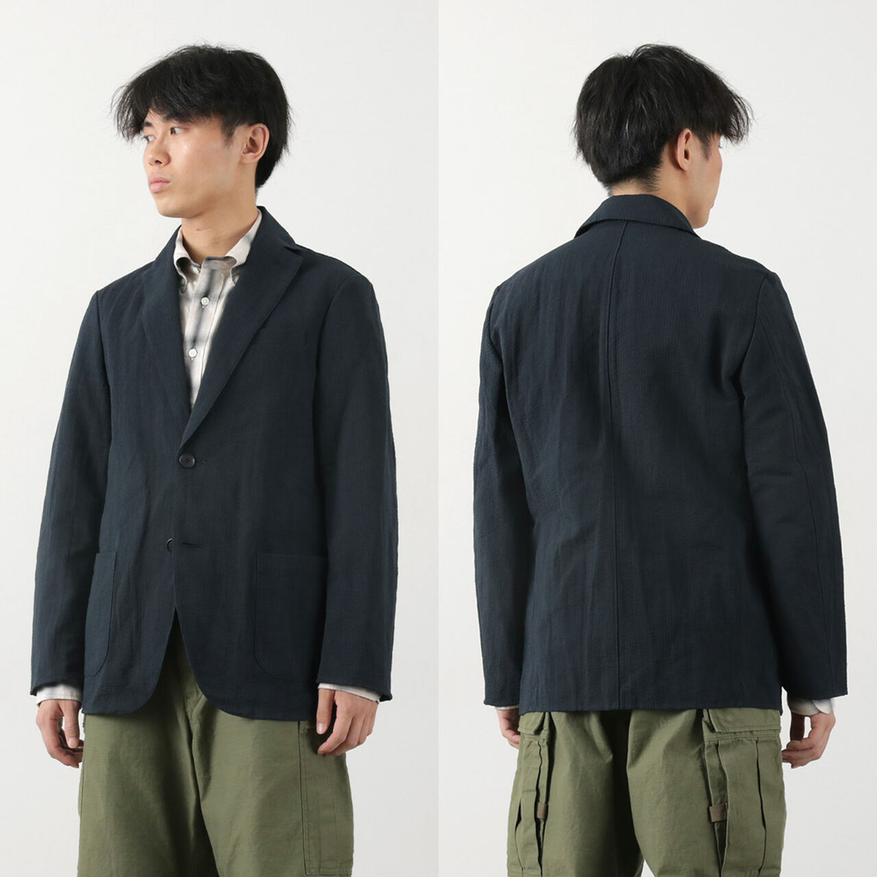 N.O.UN Jacket Cotton Linen Seersucker,, large image number 10